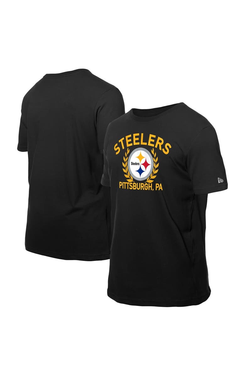 New Era Men's New Era Black Pittsburgh Steelers 2025 NFL Draft T-Shirt, Main, color, Black