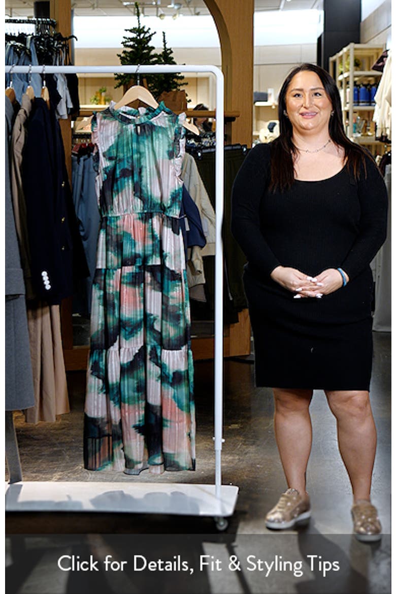 Chiffon Tiered Midi Dress video