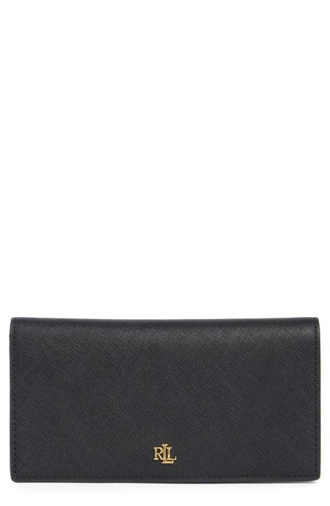 Slim Crosshatch Leather Bifold Wallet