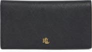 Lauren Ralph Lauren Slim Crosshatch Leather Bifold Wallet