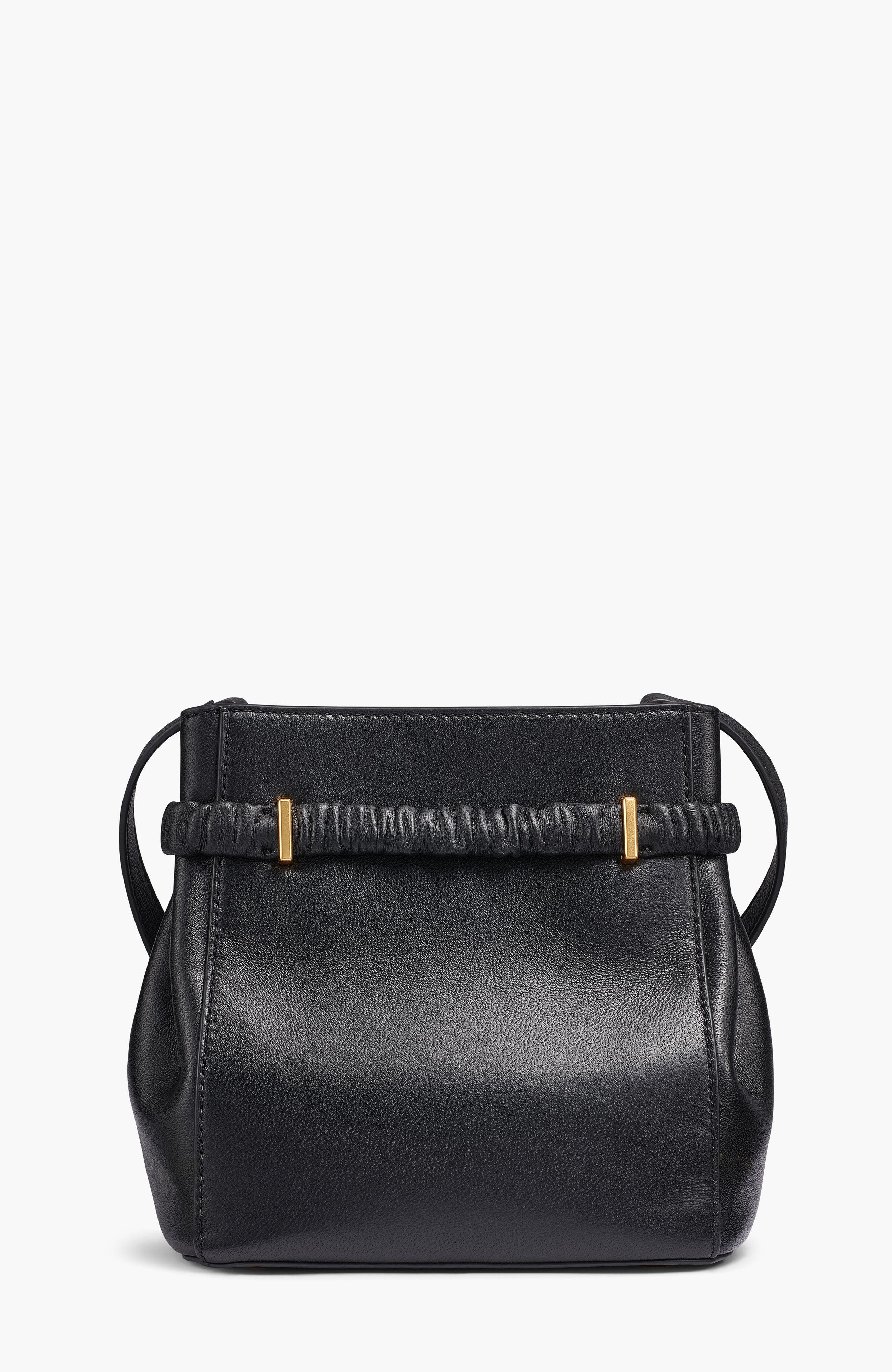 Donna Karan New York Gingham Crossbody, Alternate, color, Blk/Gold