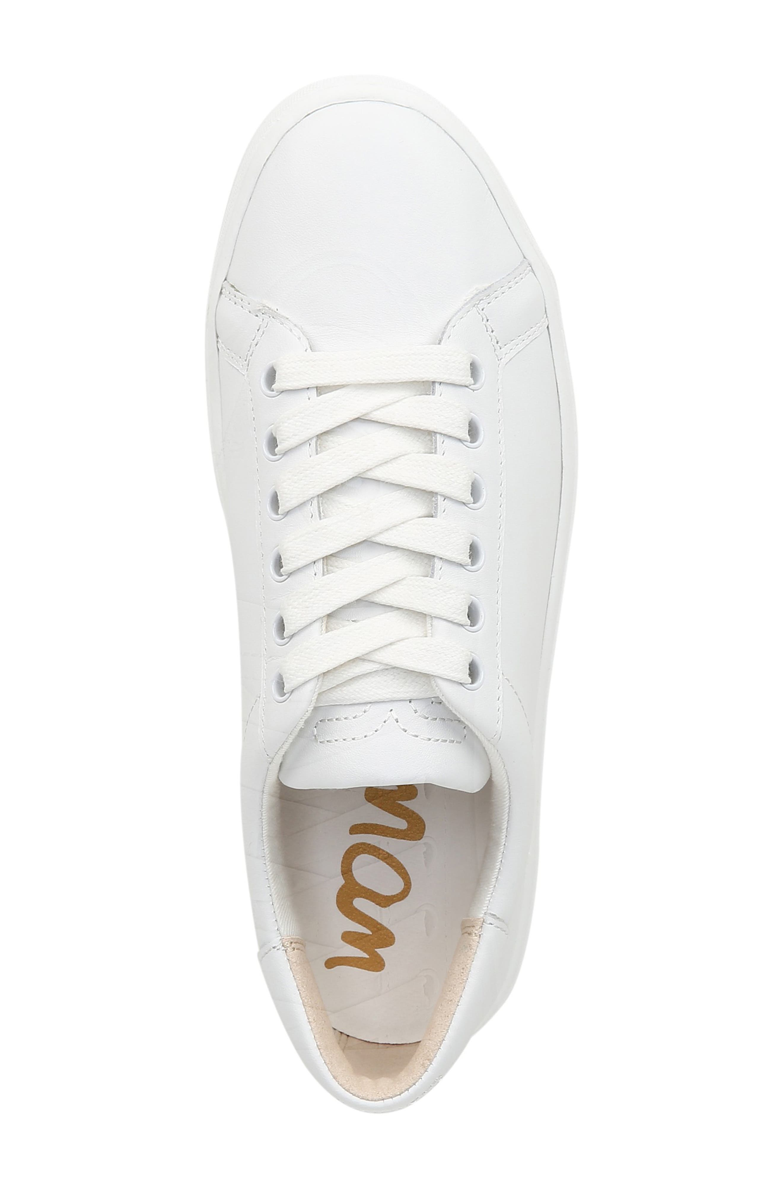 Sam Edelman Ethyl Low Top Sneaker, Alternate, color, Bright White Leather