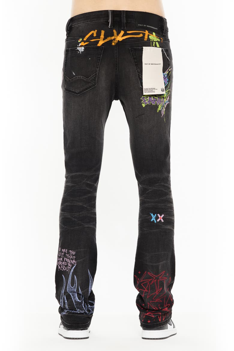 Lenny 603 Bootcut Jeans, Alternate, color, GRAFFITI
