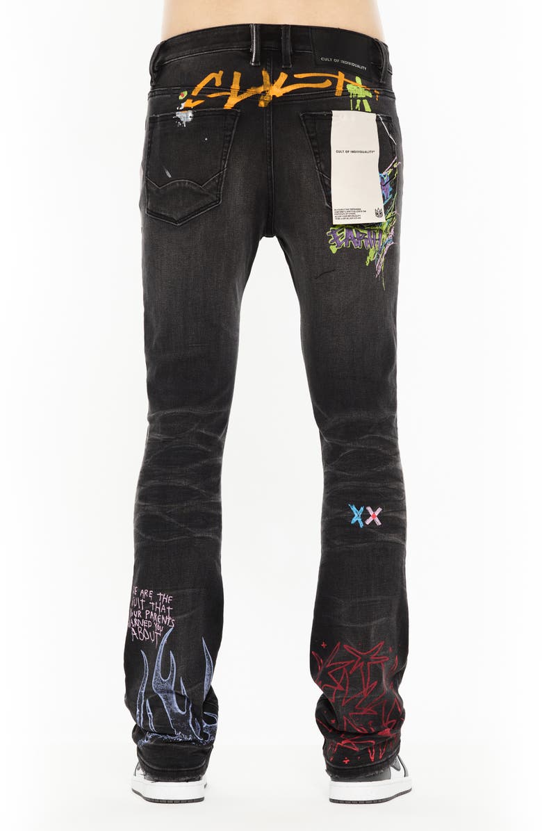 Cult of Individuality Lenny 603 Bootcut Jeans, Alternate, color, Graffiti