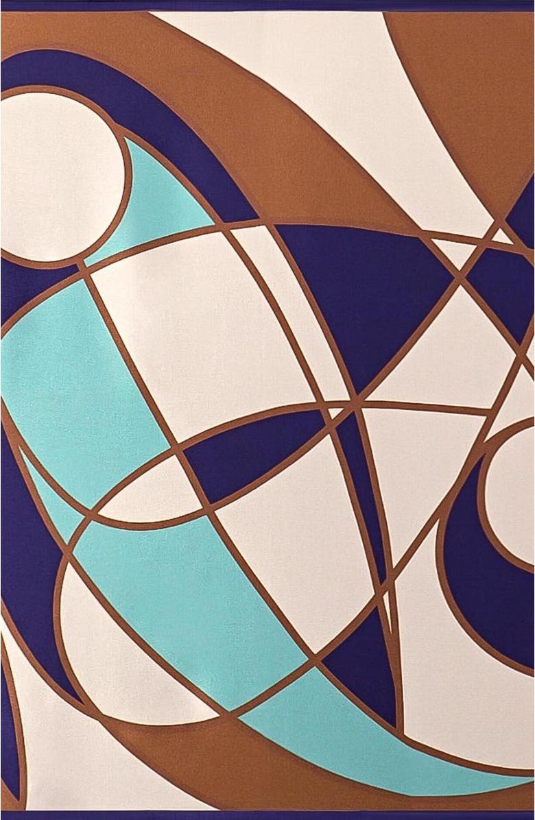 SILKSILKY Pure silk colored square scarf, Alternate, color, Brown
