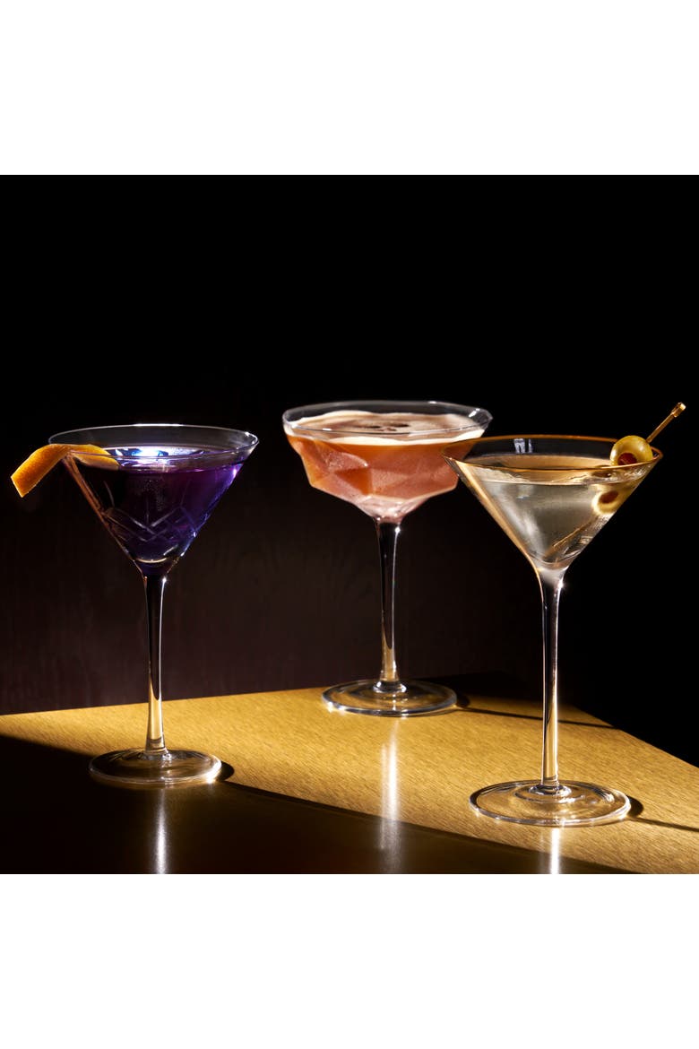 Admiral Crystal Martini Glasses Set of 2, Alternate, color, CLEAR