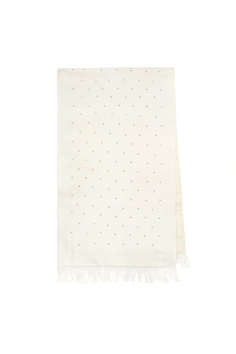 Embroidered Table Runner, Main, color, Yellow
