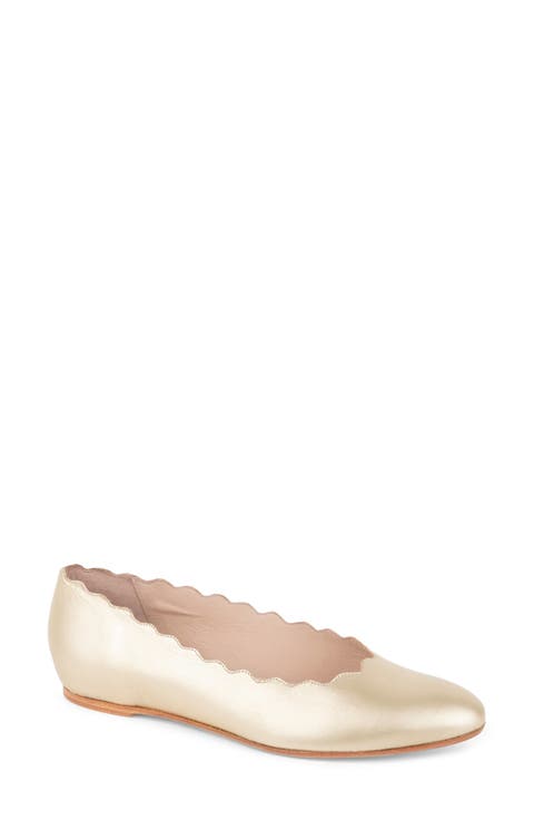 Palm Beach Scalloped Ballet Flat (Women)