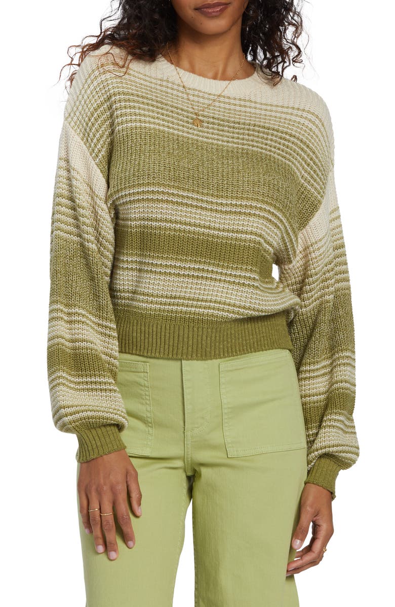 Billabong Mountain Top Stripe Cotton Blend Sweater, Main, color, 