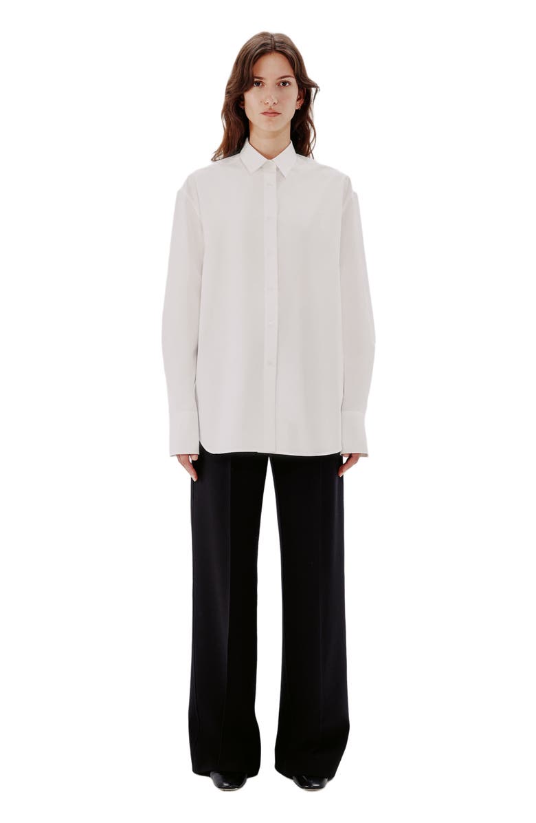 Another Tomorrow OVERSIZED MENS SHIRT, Main, color, White