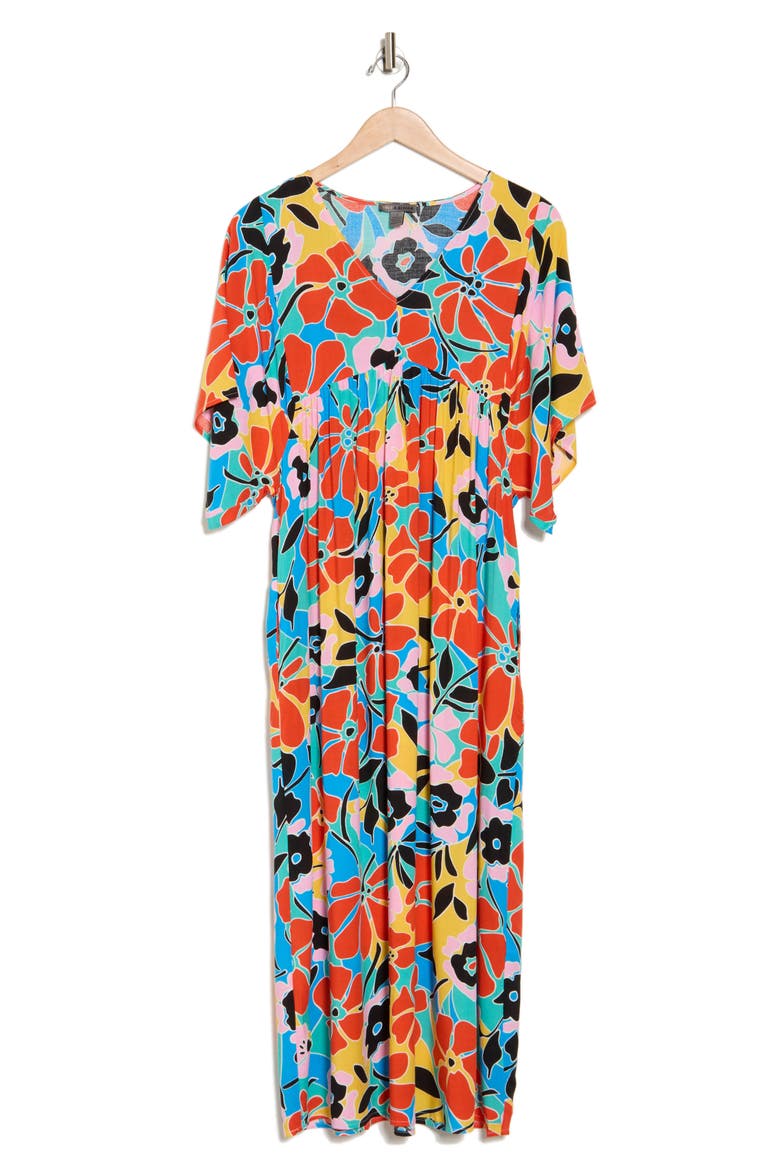 Molly Maxi Dress, Alternate, color, RED BLUE COMBO
