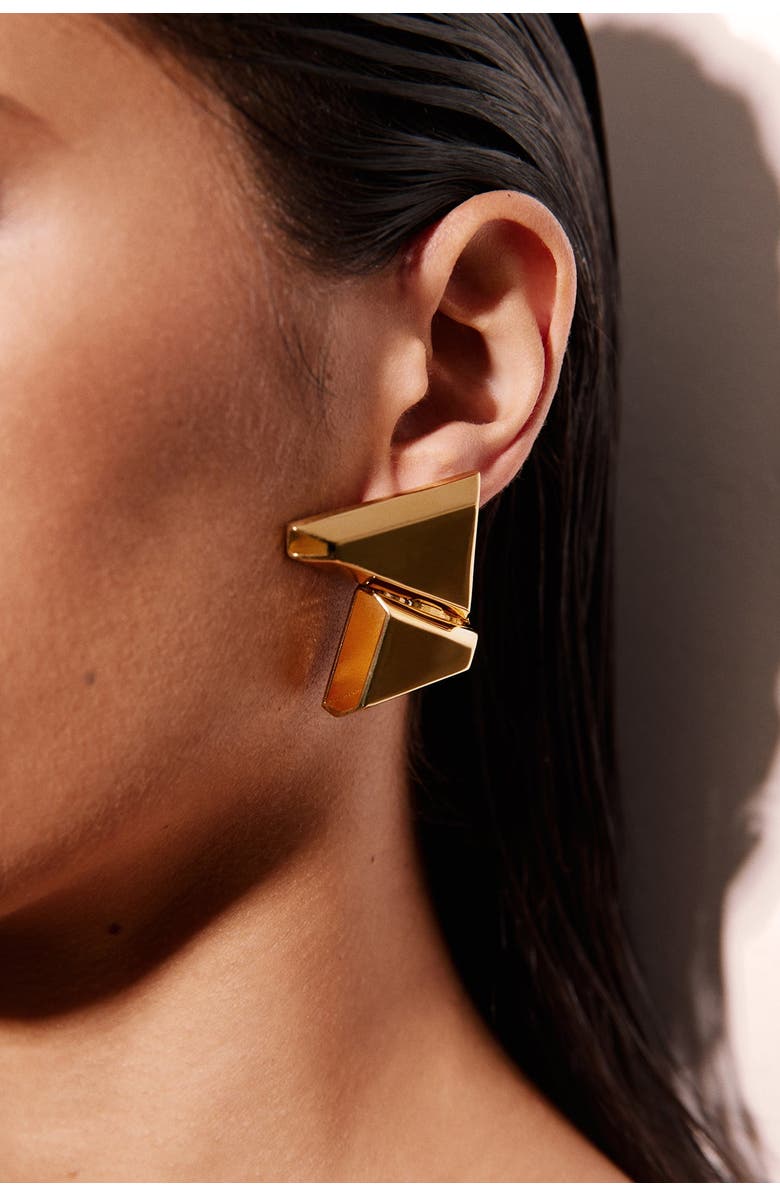 Nayibe Warchausky Jewelry Construction Earrings, Alternate, color, Gold
