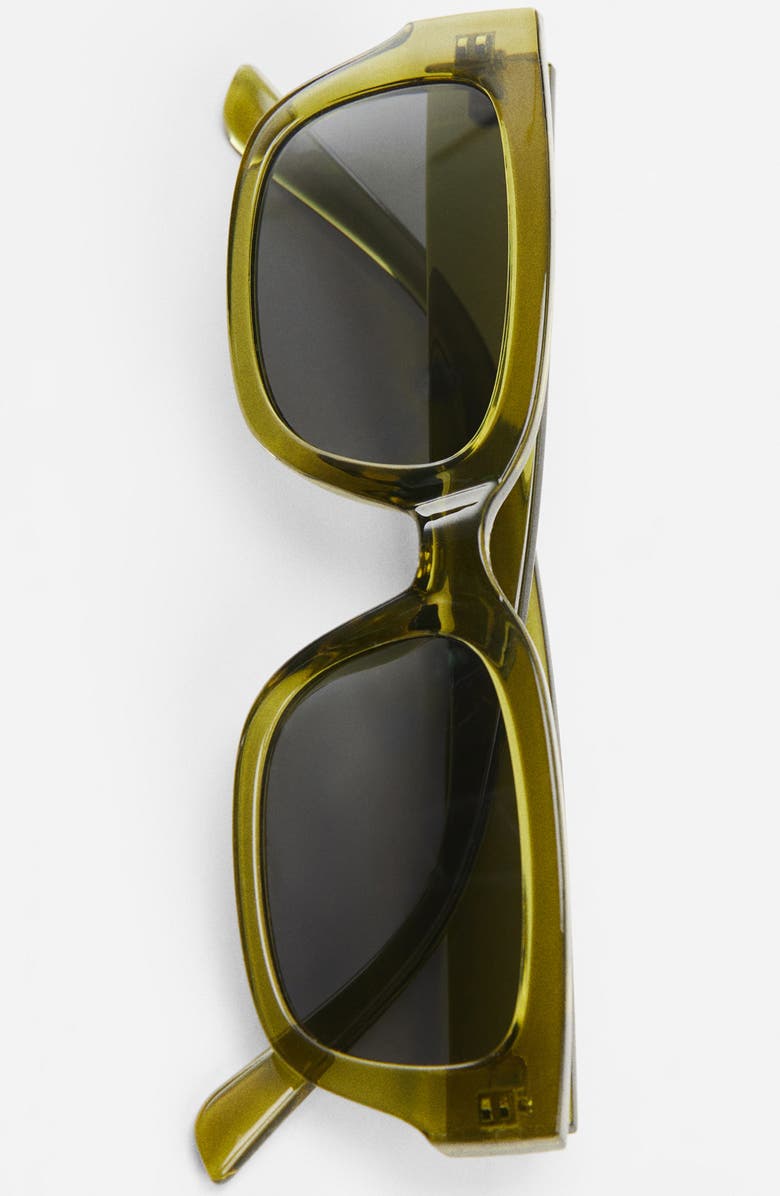 MANGO Rectangular Sunglasses, Alternate, color, 