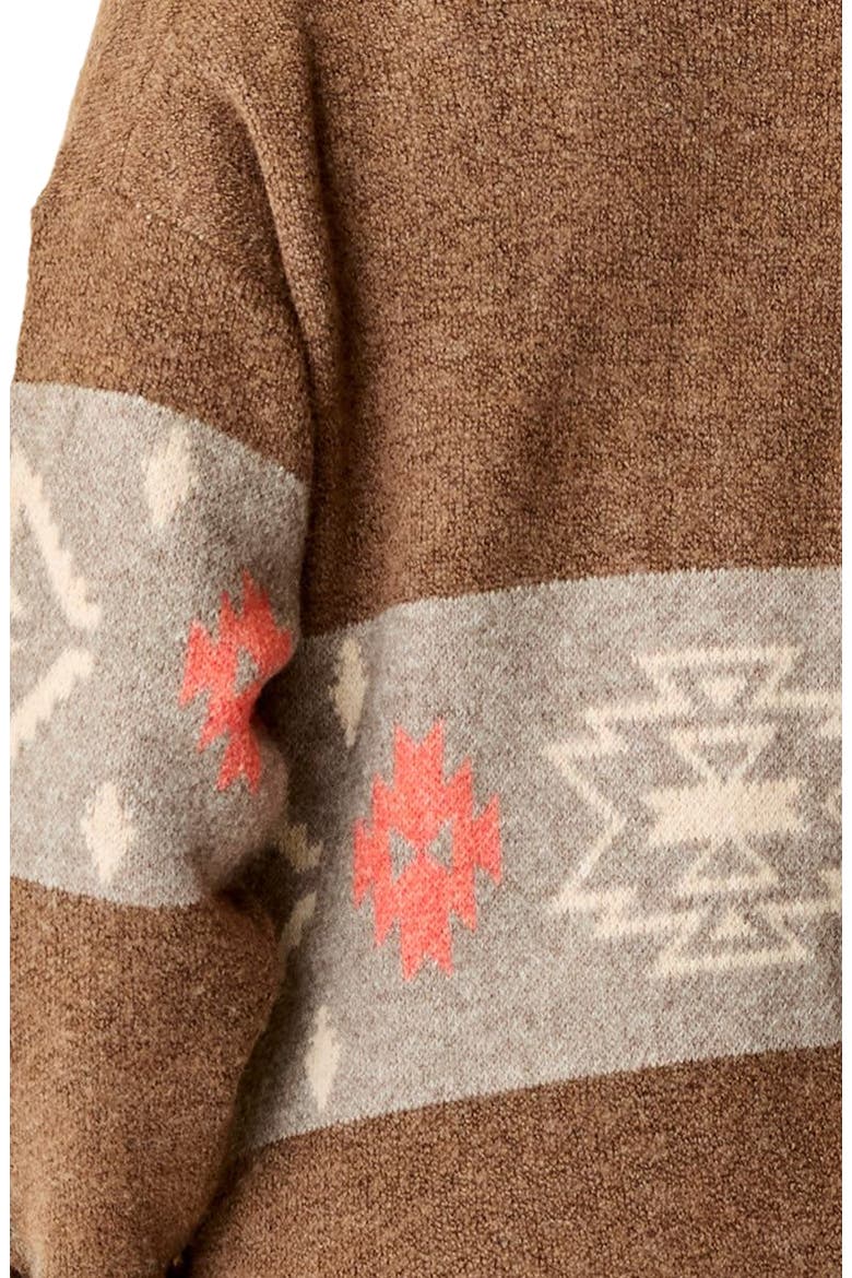 Priya Jacquard Topper, Alternate, color, Sumac Pattern