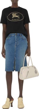 Burberry Knight Stamp Cotton T-shirt