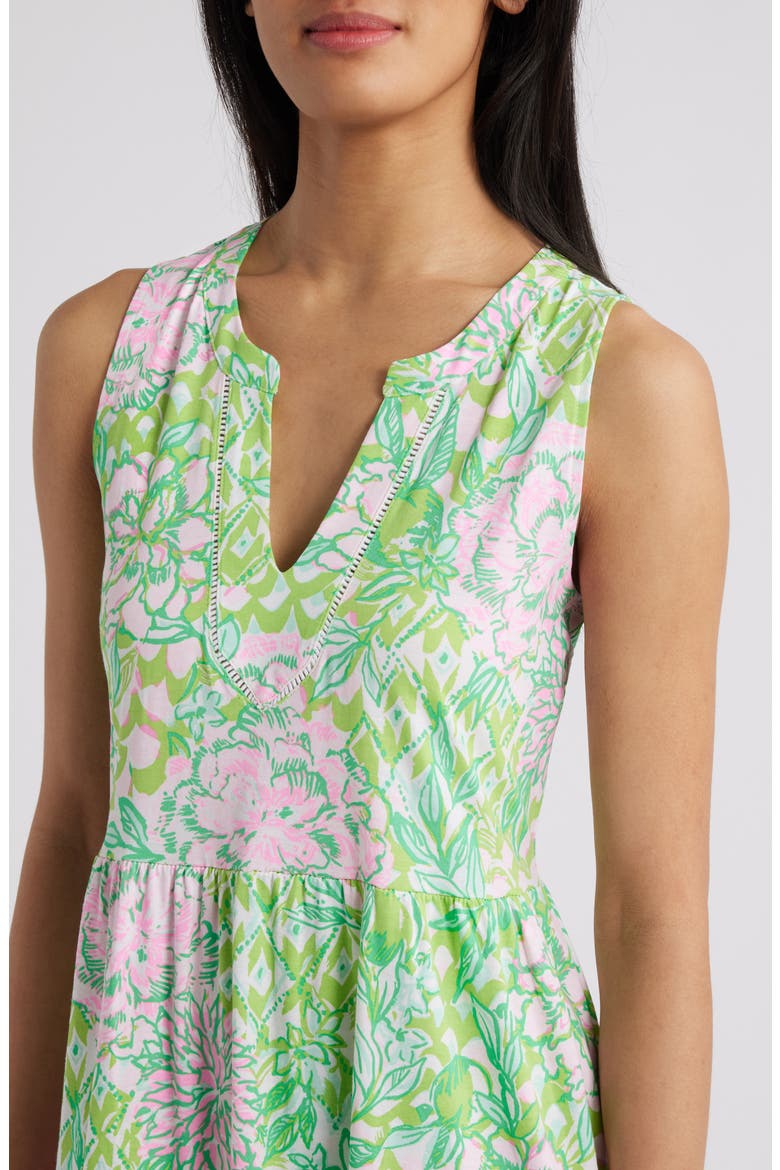 Sydnee Tiered Cotton Maxi Sundress, Alternate, color, FAUNA GREEN
