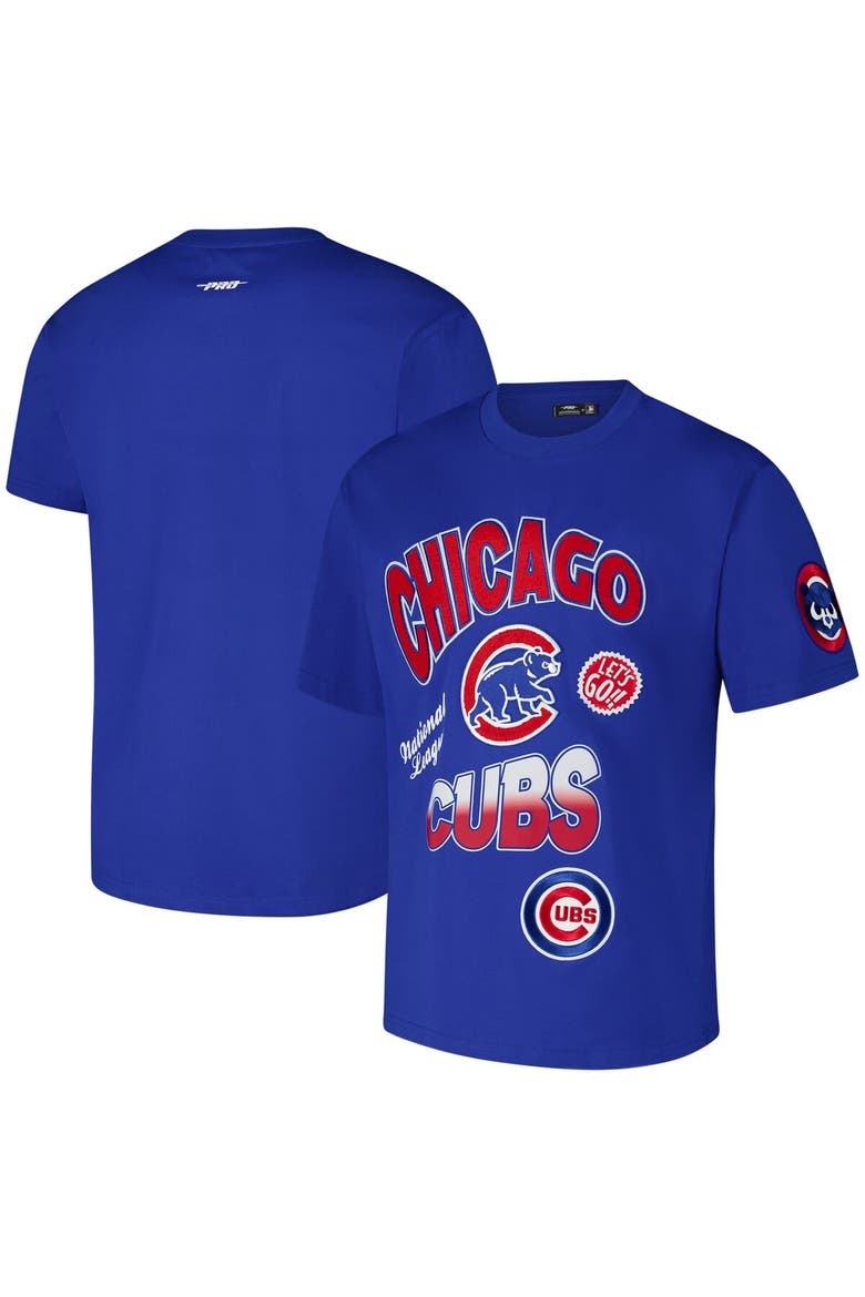 Men's Pro Standard Royal Chicago Cubs Turn It Up Dropped Shoulder T-Shirt, Main, color, Royal