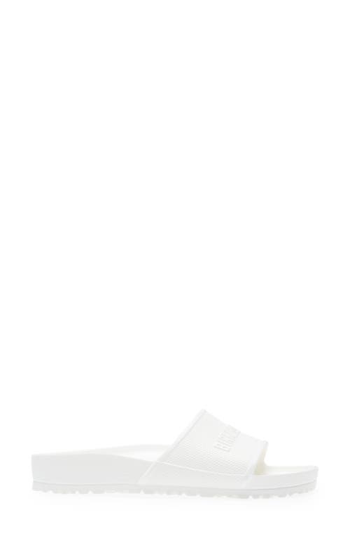 Birkenstock Barbados Slide Sandal In White