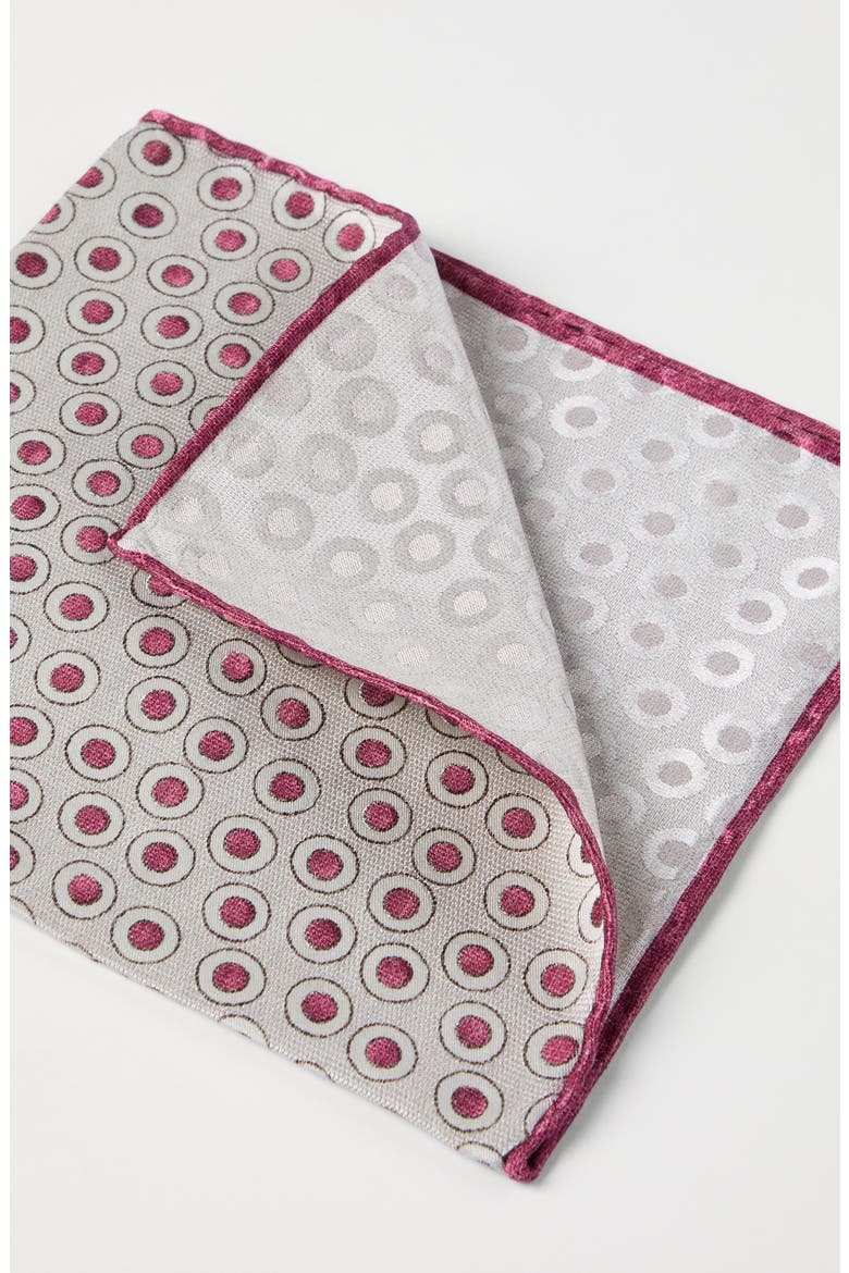 Spotted pocket square, Alternate, color, Cherry