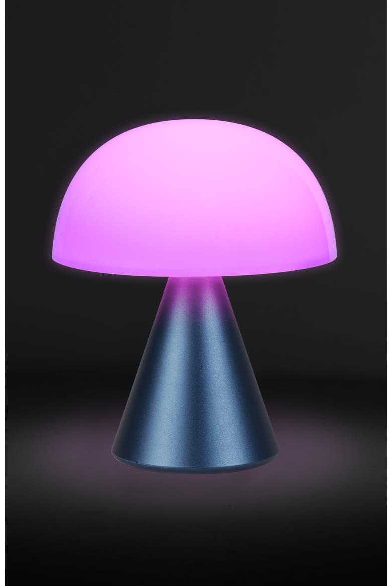 Mina Medium LED Light, Alternate, color, DARK BLUE ALUMINUM