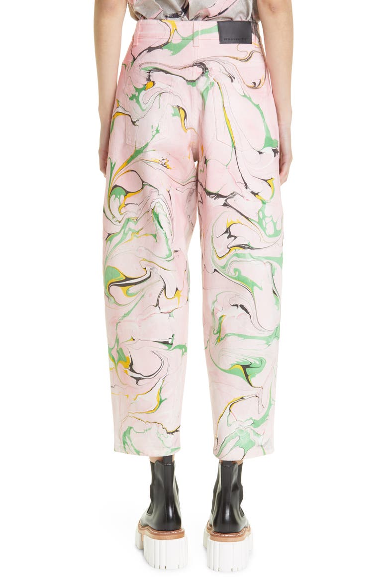 Marble High Waist Taper Stretch Ankle Jeans, Alternate, color, CANDY ROSE DENIM