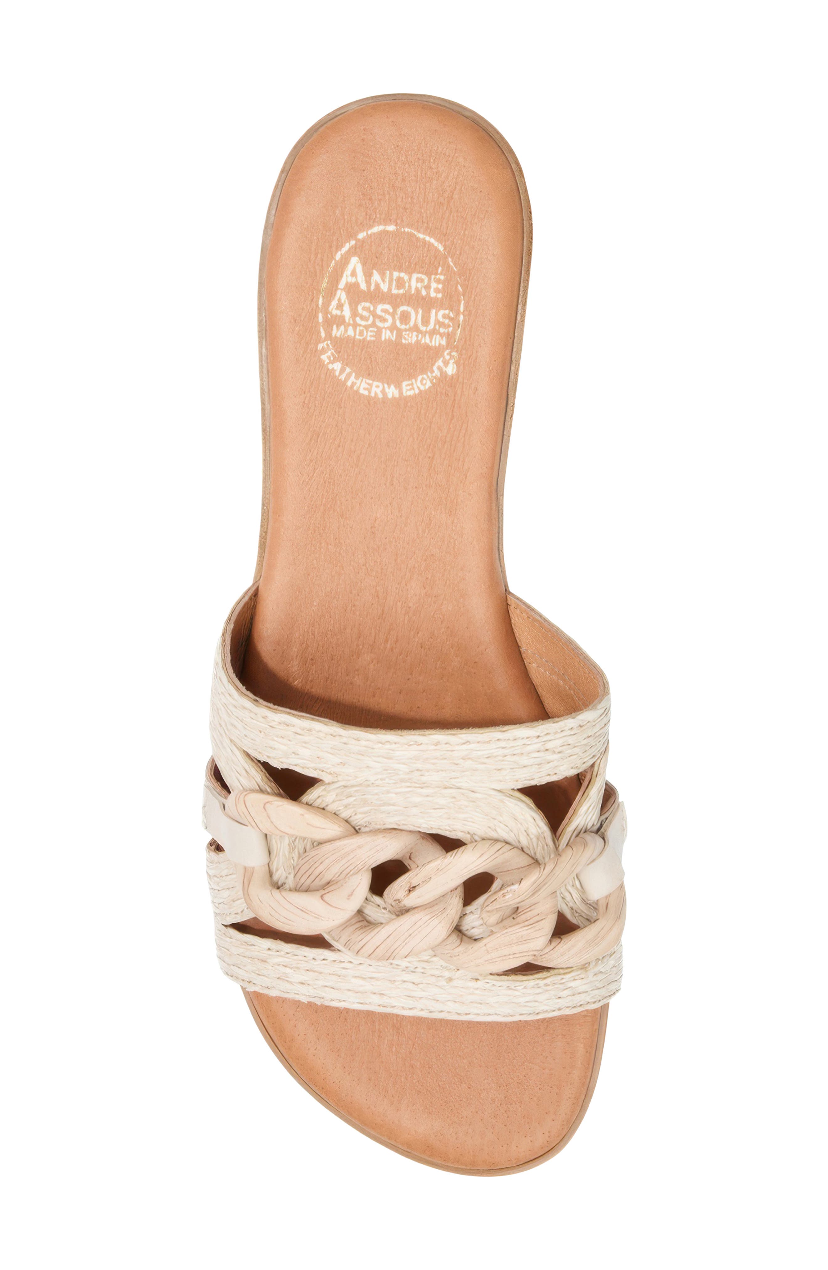 Neela Slide Sandal, Alternate, color, VANILLA