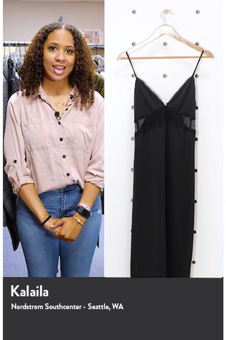 Shari Lace Inset Midi Slipdress video