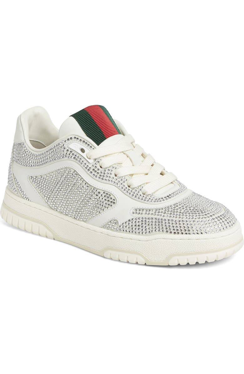 Gucci Re-Web Crystal Studded Sneaker, Main, color,
