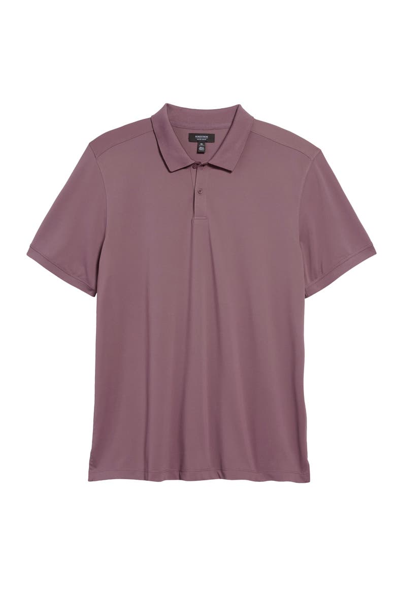 Tech-Smart Regular Fit Piqué Polo, Main, color, PINK ANTIQUE MELANGE