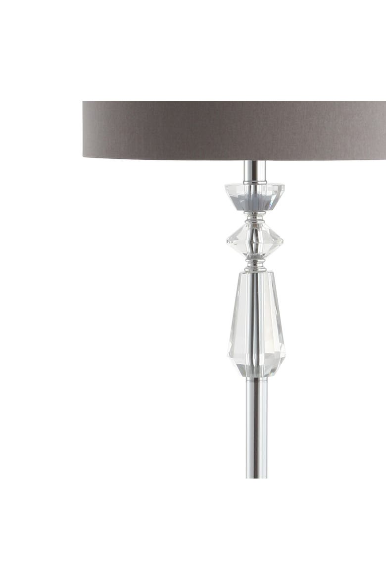 Layla Crystal / Metal LED Floor Lamp, Alternate, color, Clear/Chrome