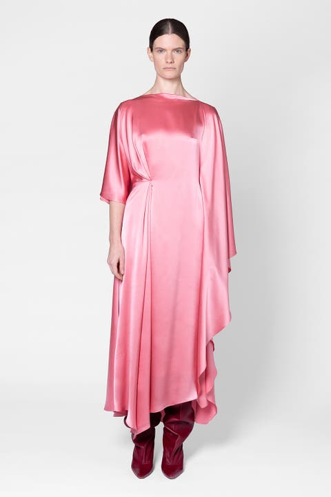 Silk A-line Draped Ida Dress