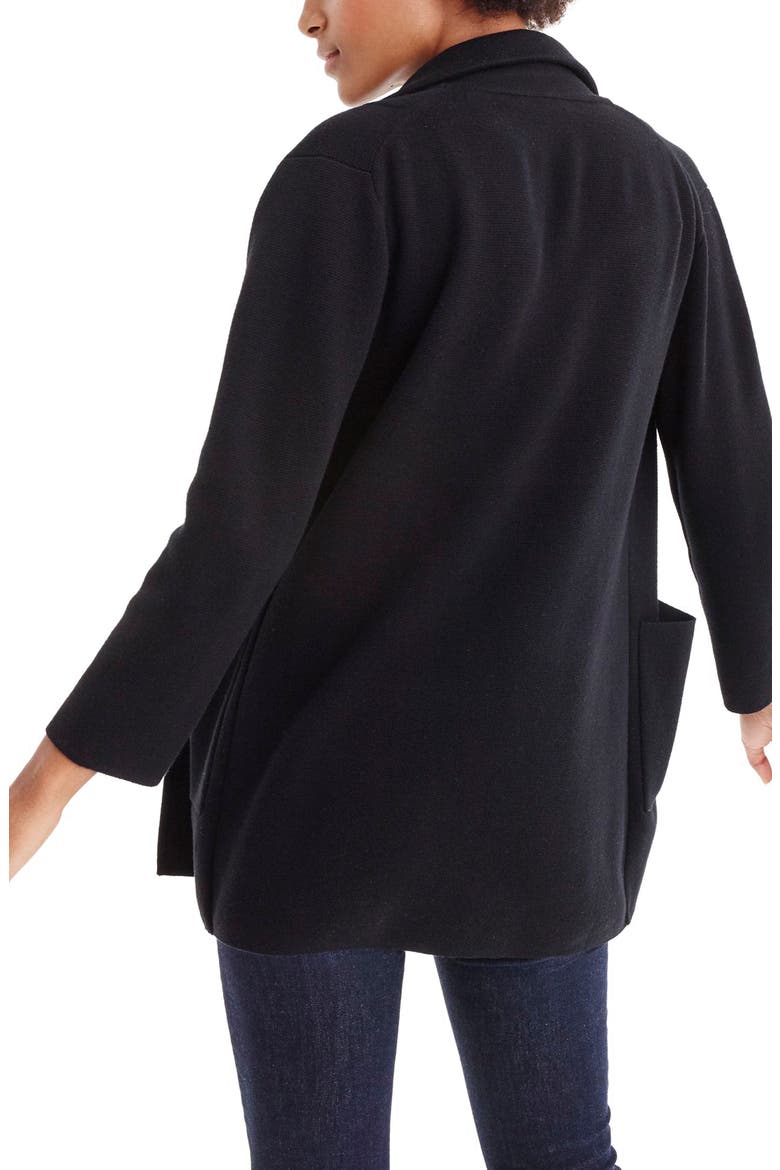 New Lightweight Sweater Blazer, Alternate, color, BLACK