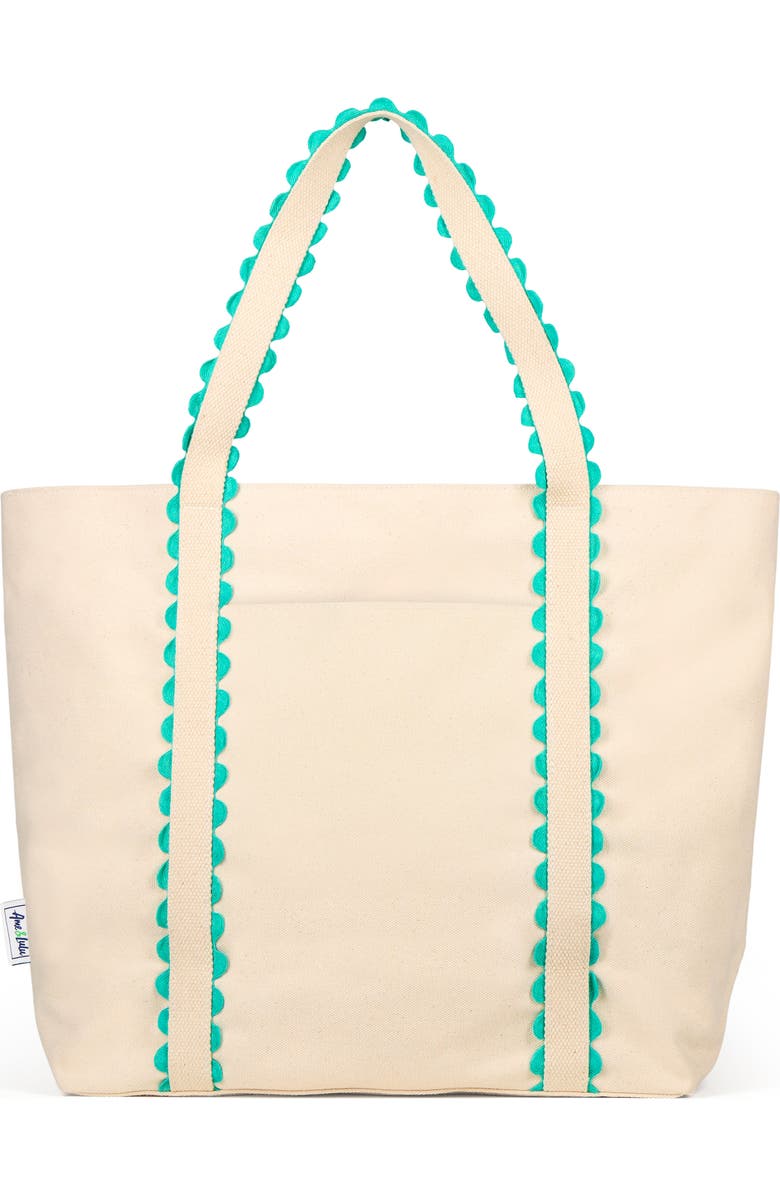 Ame & Lulu Nantucket Beach Tote, Main, color, Teal