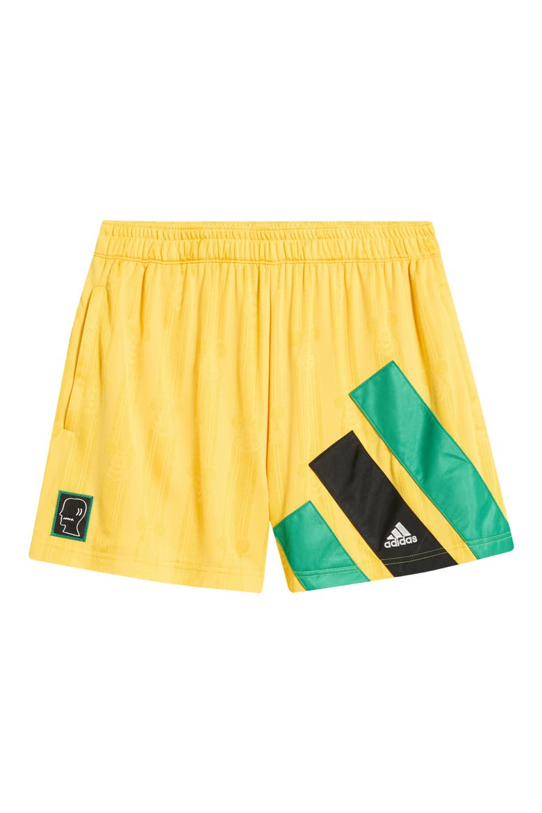 x Brain Dead Disney Football Shorts, Alternate, color, BOLD GOLD