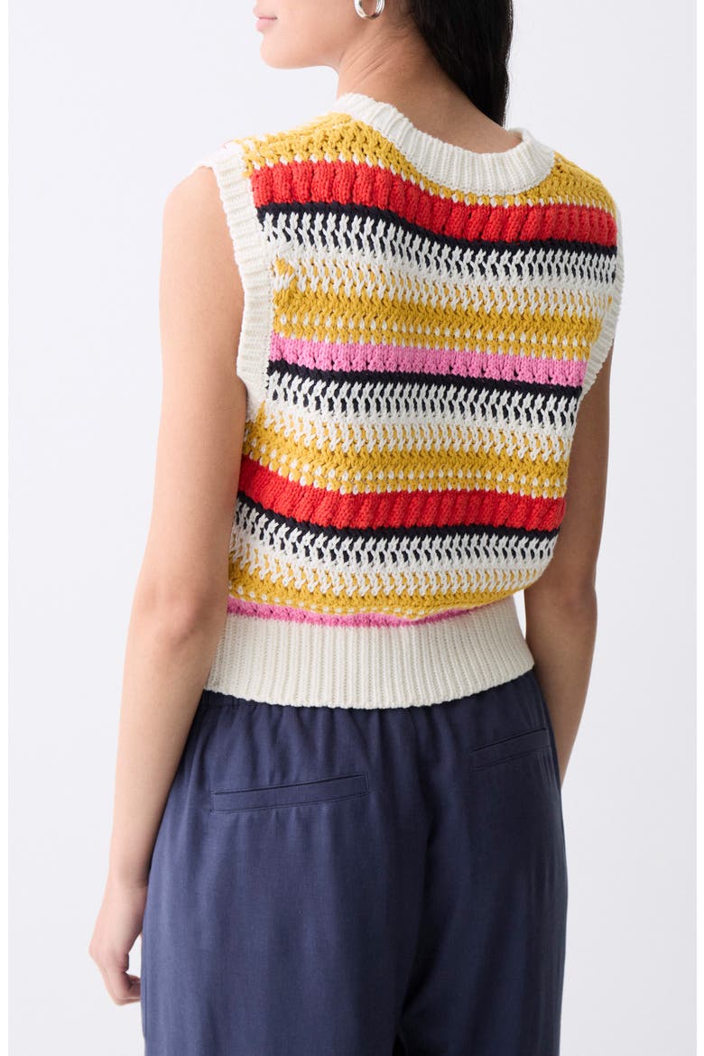 Moura Stripe Sweater Vest, Alternate, color, MULTICOLOR
