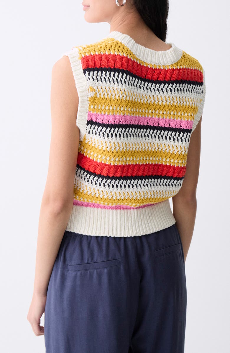 DELUC Moura Stripe Sweater Vest, Alternate, color, Multicolor