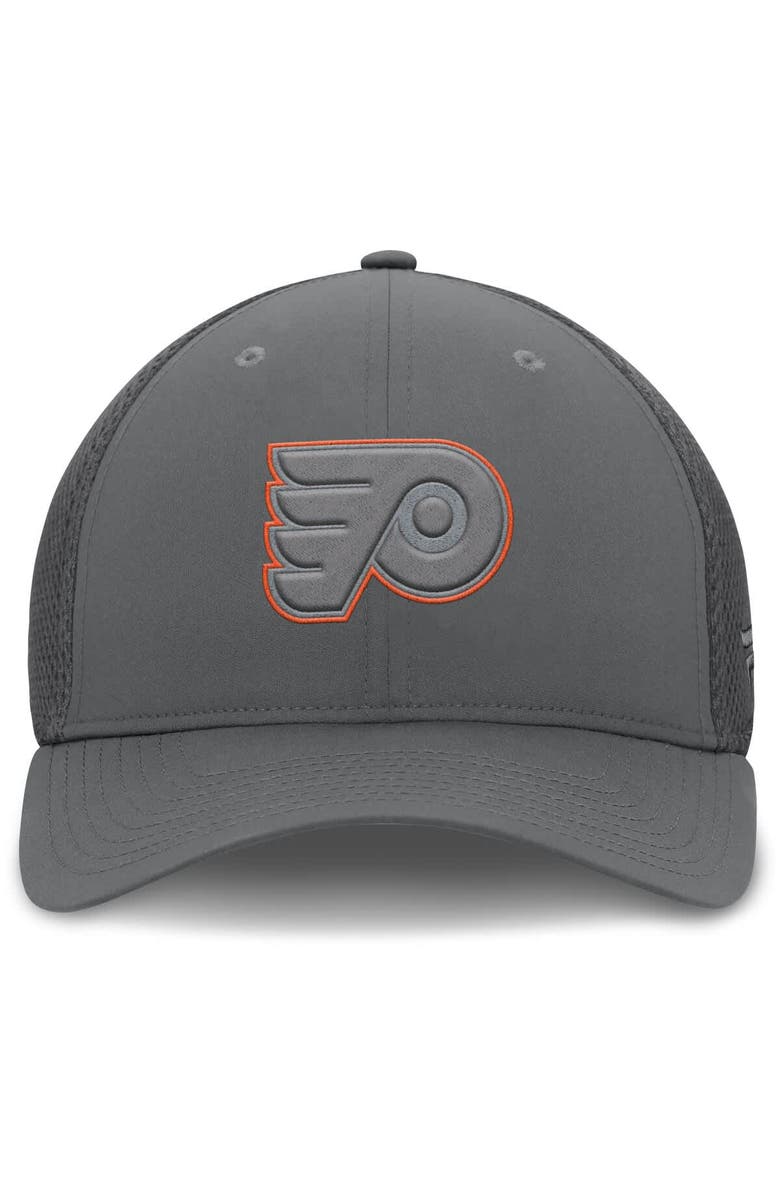 FANATICS Men's Fanatics  Gray Philadelphia Flyers Flex Fitted Hat, Alternate, color, 