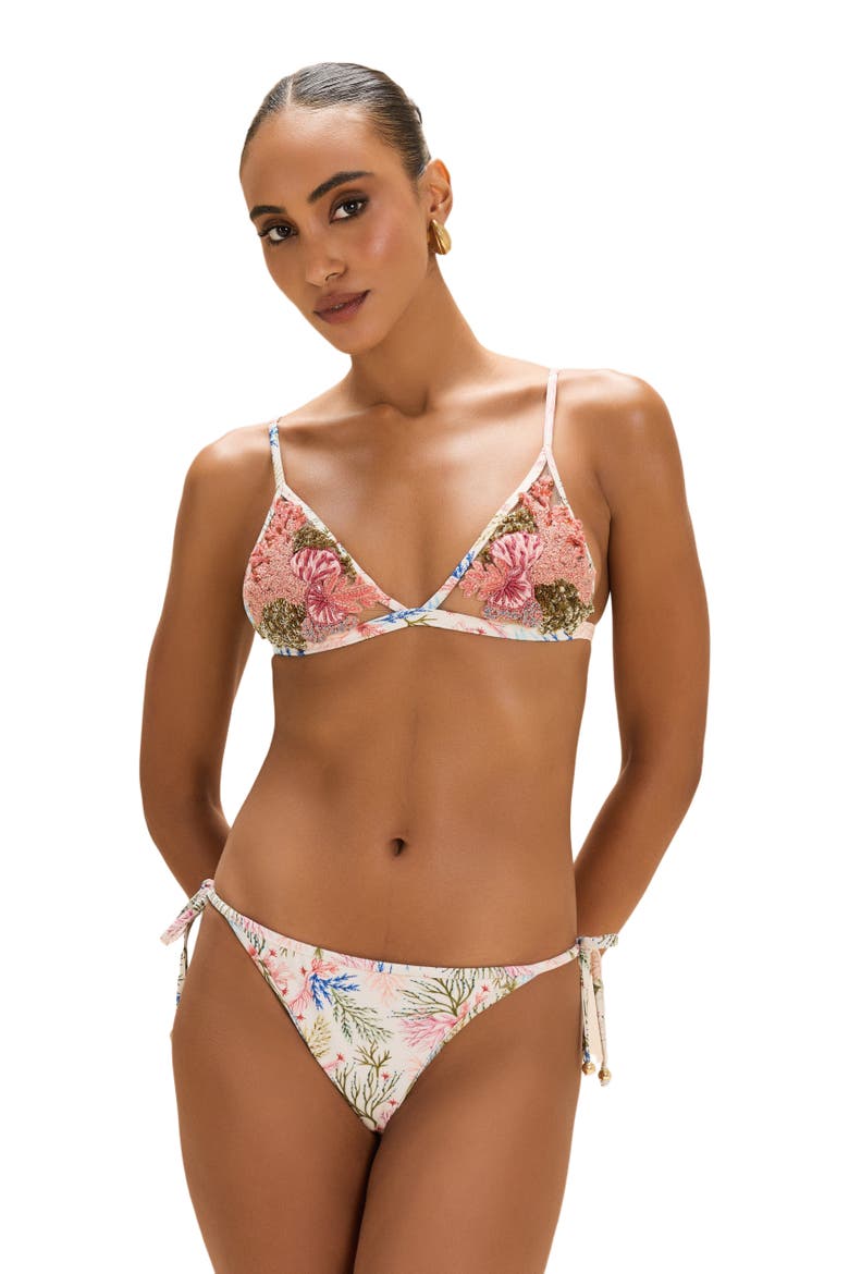 Seaweed String Bikini Bottom, Main, color, PINK