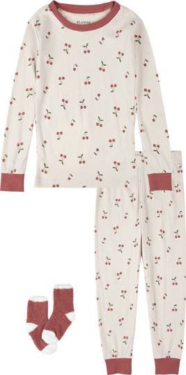 Kids' Fitted Two-Piece Pajamas & Socks Set