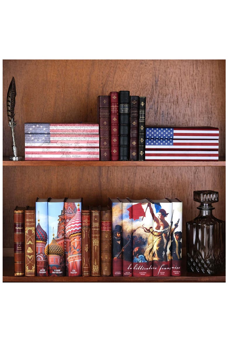 Russian Literature Book Set, Alternate, color, Red