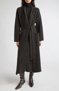 Johnstons of Elgin Belted Double Face Stretch Cashmere & Merino Wool Jacket