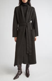 Johnstons of Elgin Belted Double Face Stretch Cashmere & Merino Wool Jacket