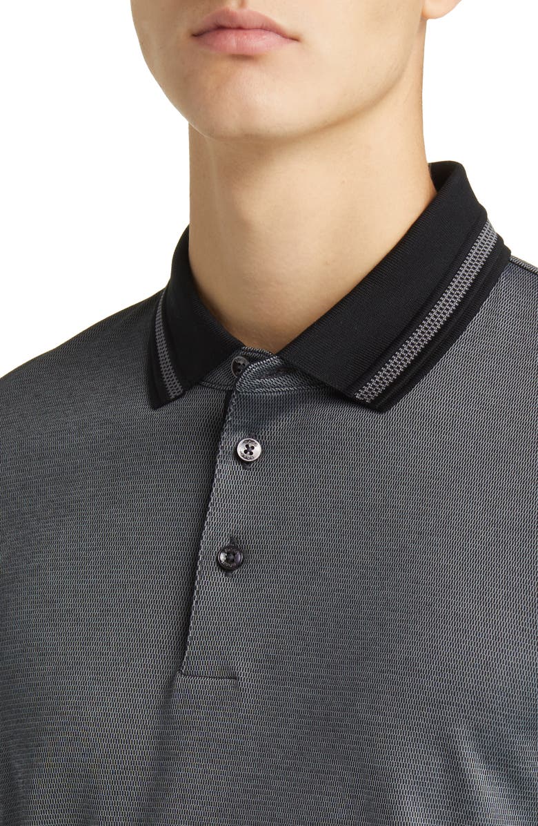 BOSS Pleins Long Sleeve Polo, Alternate, color, 