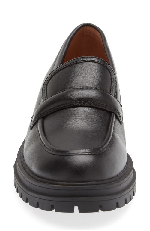 Shop Madewell The Bradley Lugsole Loafer In True Black