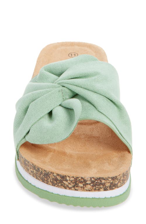 Extreme By Eddie Marc Knot Platform Slide Sandal