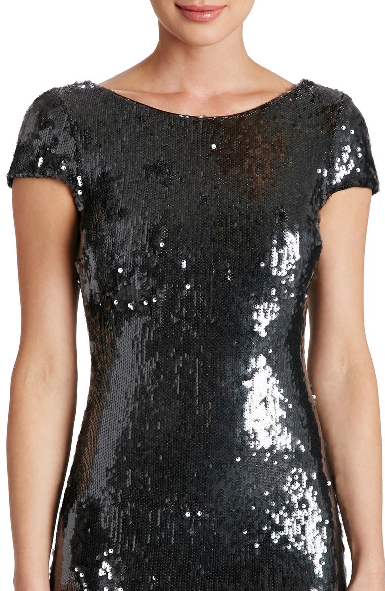 Dress the Population 'Tabitha' Backless Sequin Minidress, Alternate, color,