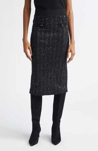 Corbin Sequin Knit Pencil Skirt