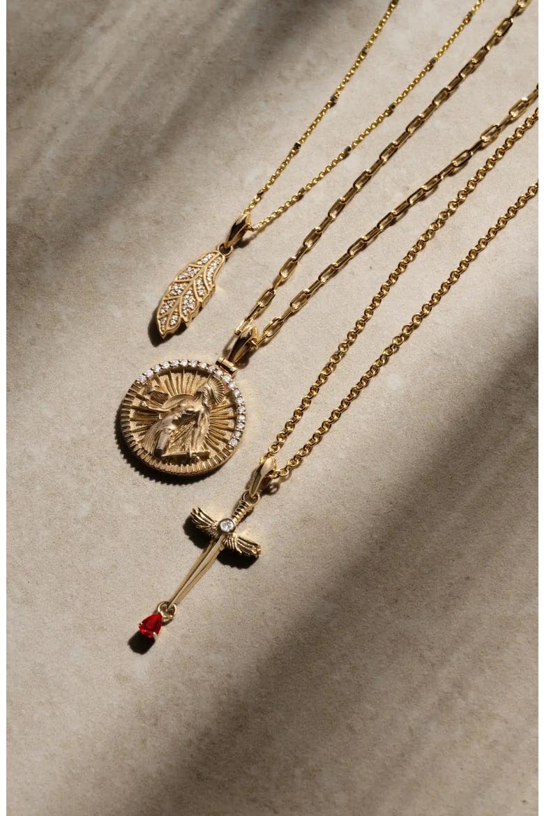 Sparkle Chain Necklace, Alternate, color, 14K YELLOW GOLD