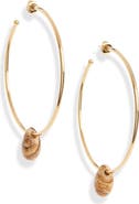 Isabel Marant Stone Charm Hoop Earrings