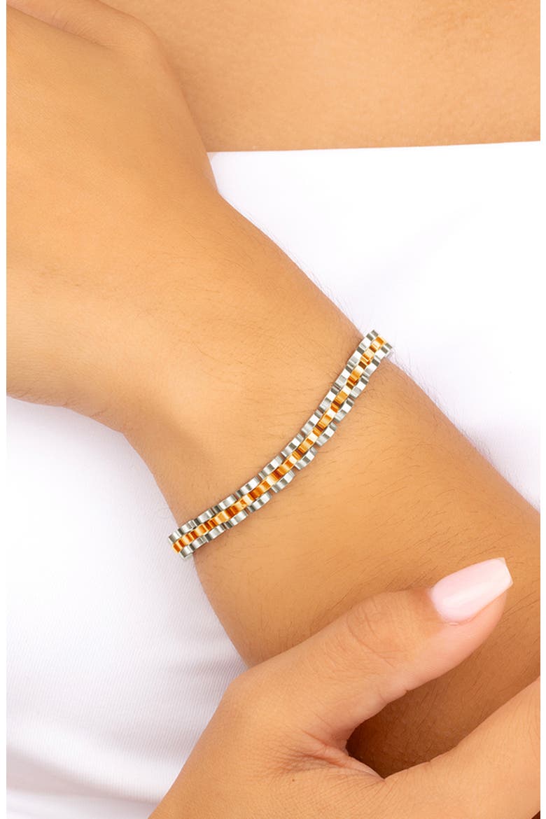 Dainty Thin Band Bracelet, Alternate, color, ROSE GOLD